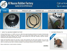 Tablet Screenshot of naurasrubber.com